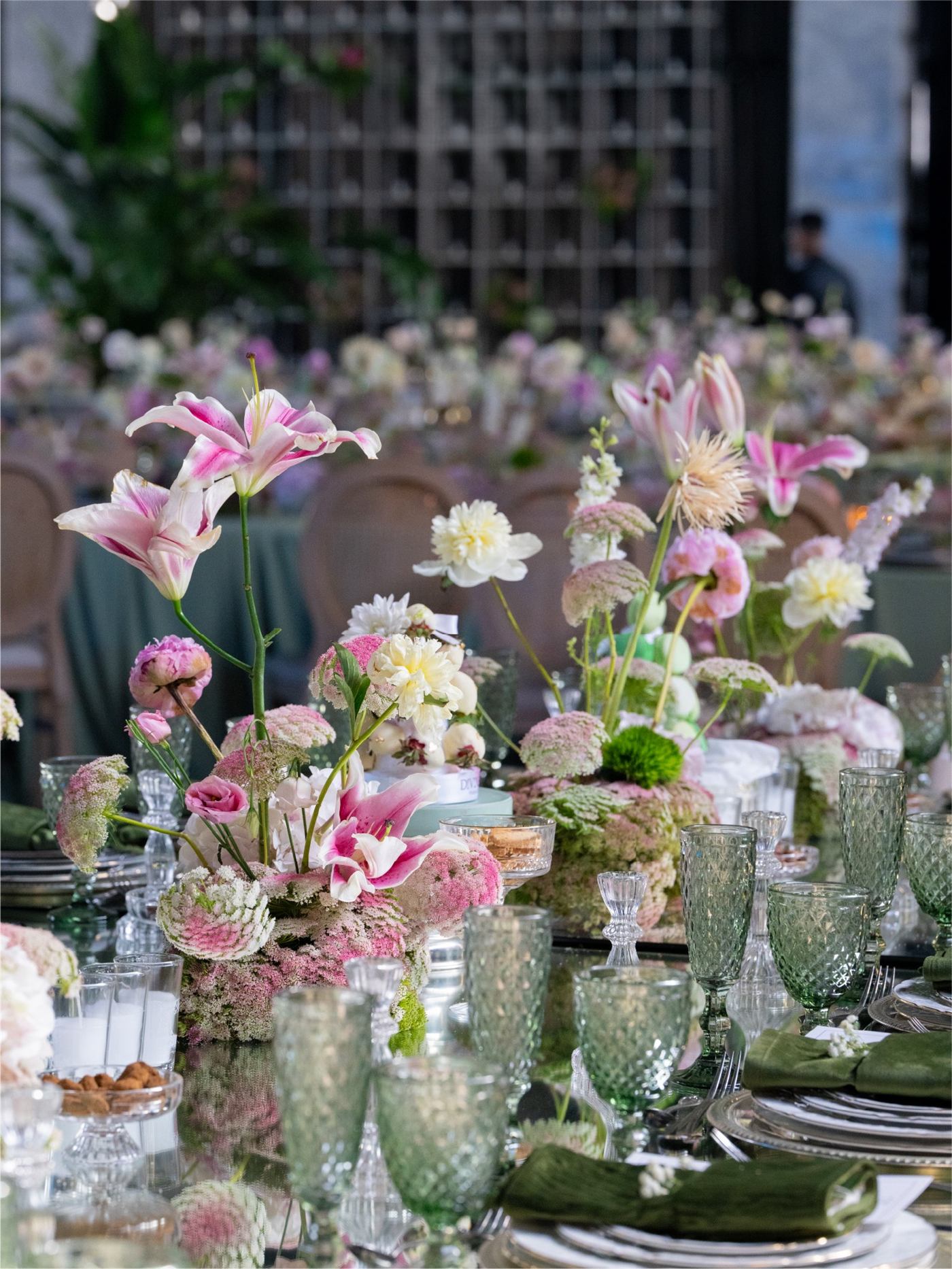 Lily centrepieces